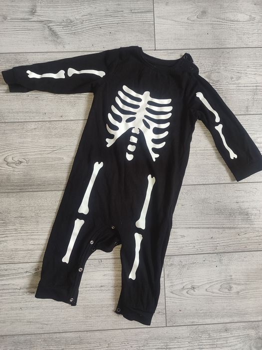 Скелет (Ромпер, комбінезон, карнавальний костюм, Хеловін)