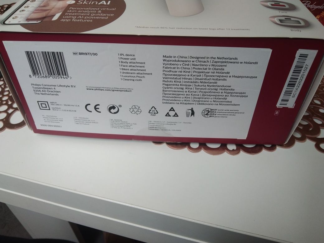 Depilator świetlny Philips lumea