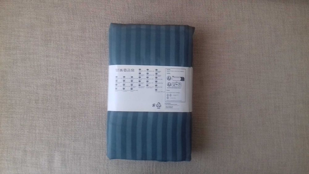 Komplet pościeli IKEA NATTJASMIN niebieskozielony 200x200