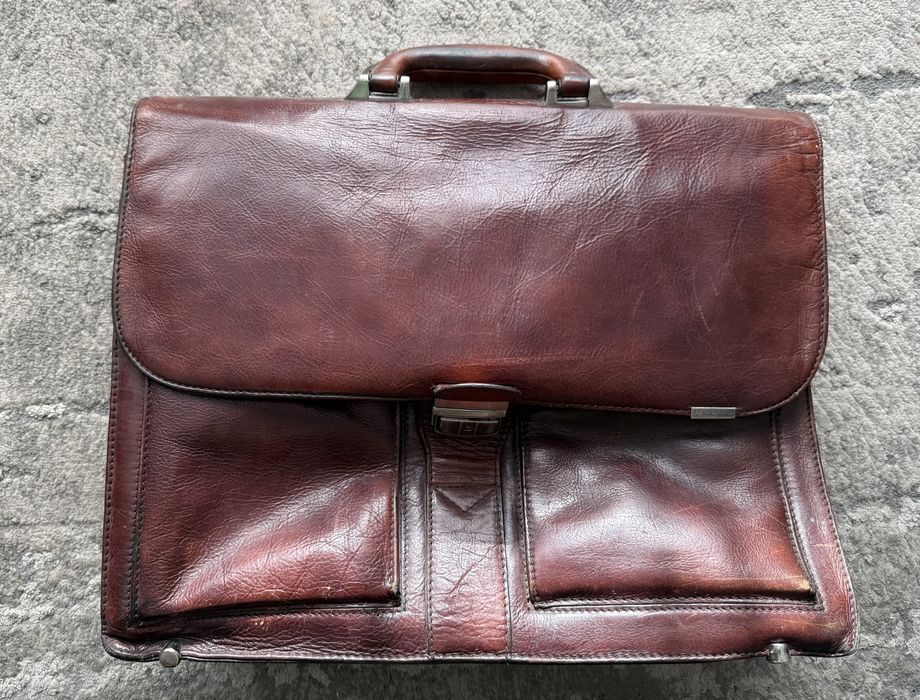 Skórzana torba na laptopa Valentini