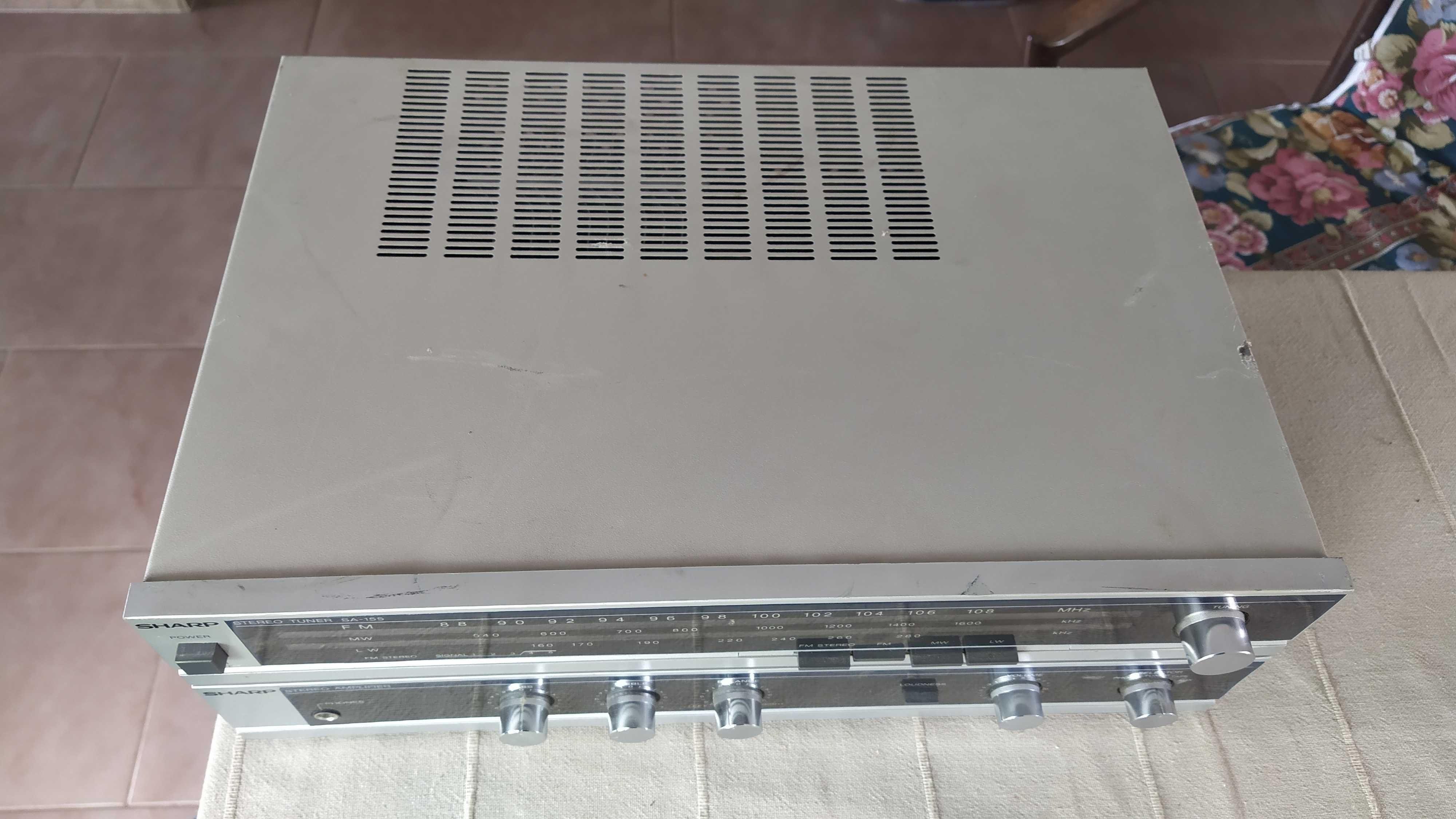 Zestaw Sharp tuner, wzmacniacz uszkodzony