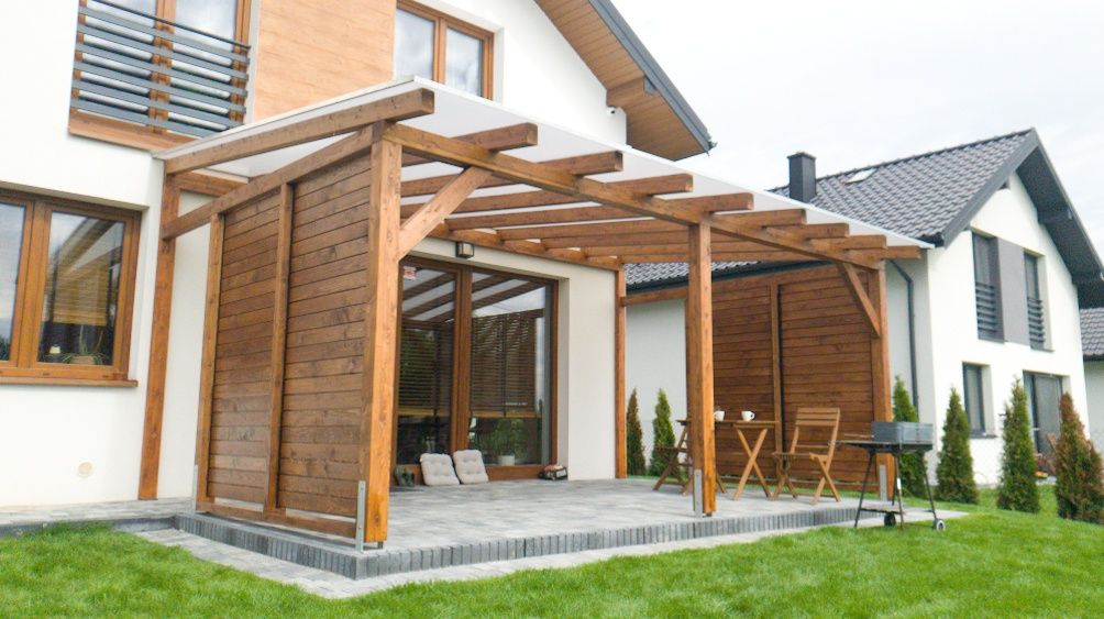 Pergola zadaszenia tarasów zabudowa tarasów pergole