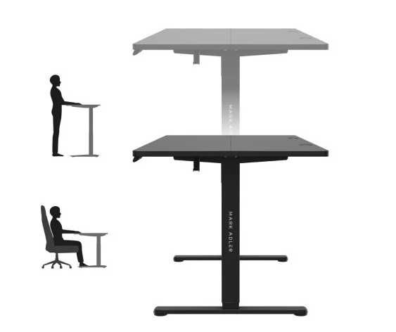 Biurko elektryczne 160 x 80 cm Czarne. Stan Idealny. Prawie Nowe.