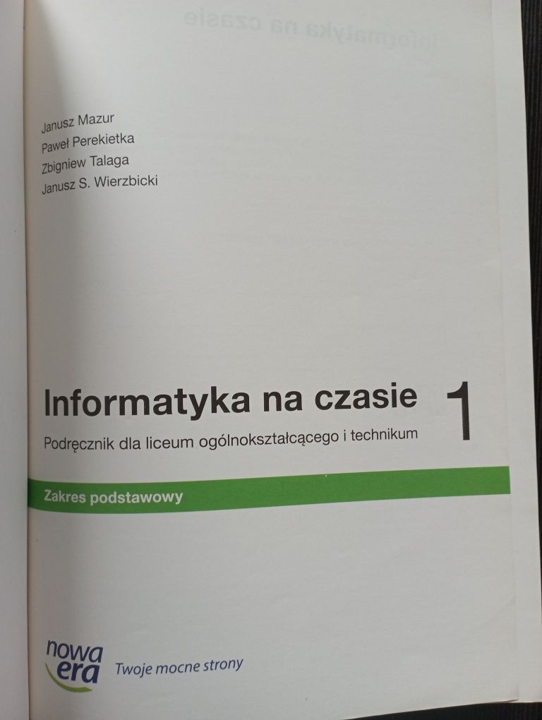 Książka do informatyki dla klas 1