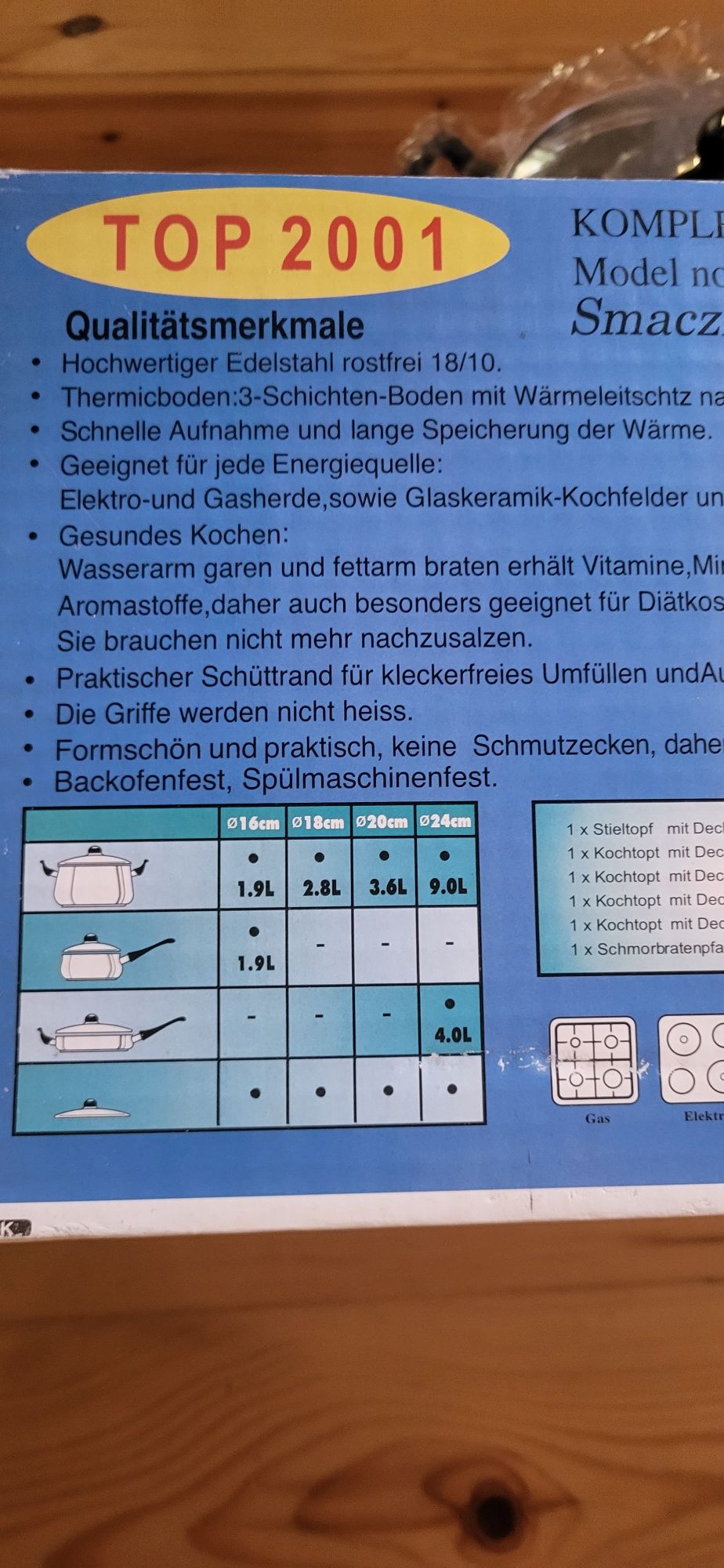 Zestaw garnków 12 częściowy