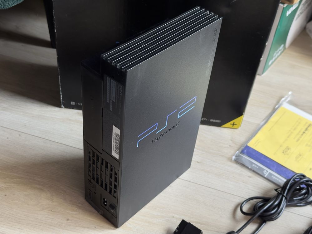 Sony Playstation 2 Midnight Black PS2 Komplet