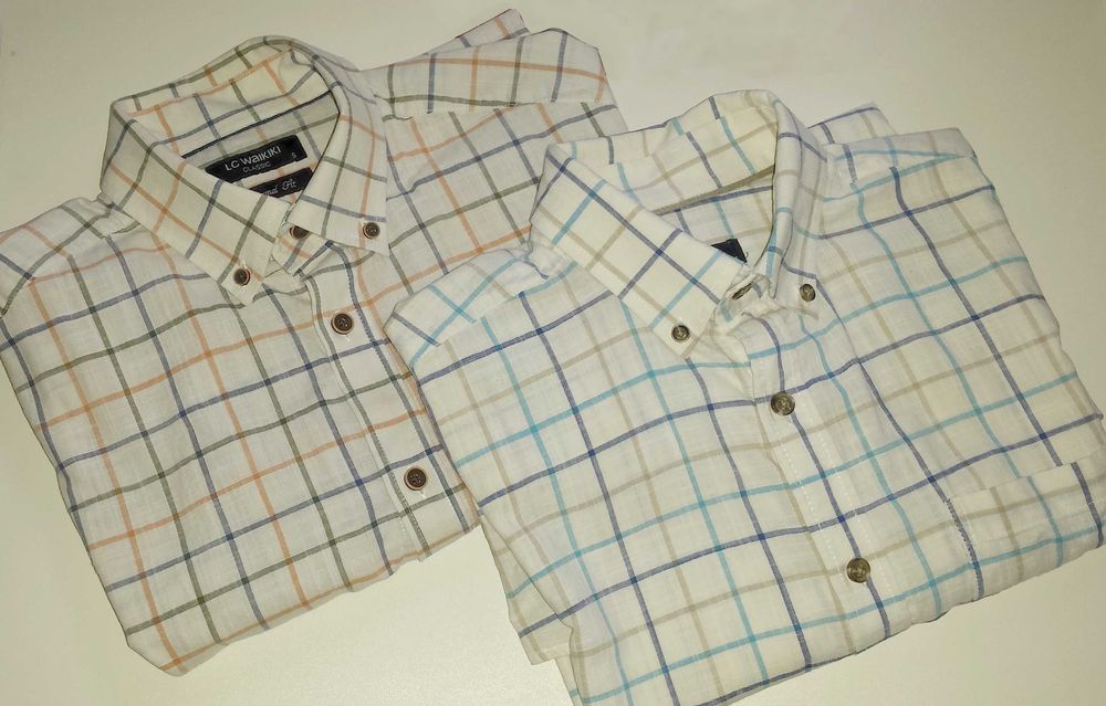 Подростковая рубашка LCWAIKIKI Вайкики классика размер S клетка хлопок