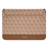 Guess Sleeve Gucs16Hgcfsew 16" Brązowy/Brown Gcube Stripes