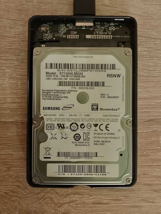 Dysk Przenośny Zewnętrzny 1TB USB 3.0