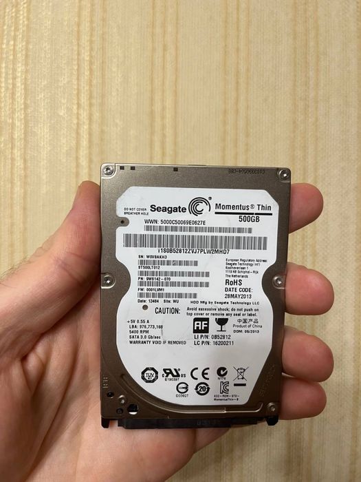 Жорсткий диск Seagate Laptop HDD 500 GB