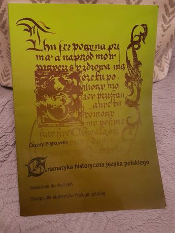 Gramatyka historyczna języka polskiego, materiały do ćwiczeń, nowa