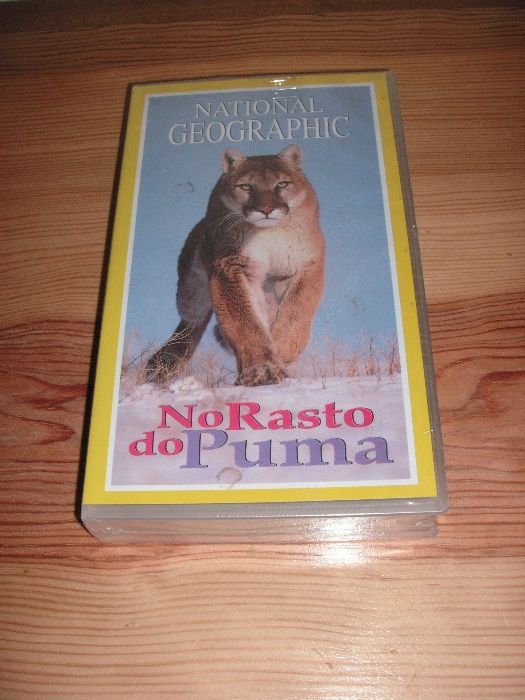 VHS National Geographic - No Rasto do Puma ( Novo - Fechado )