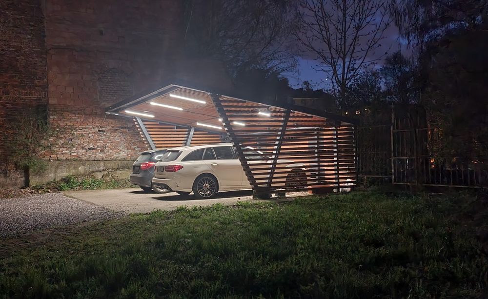 Carport Wiata garażowa dwustanowiskowa