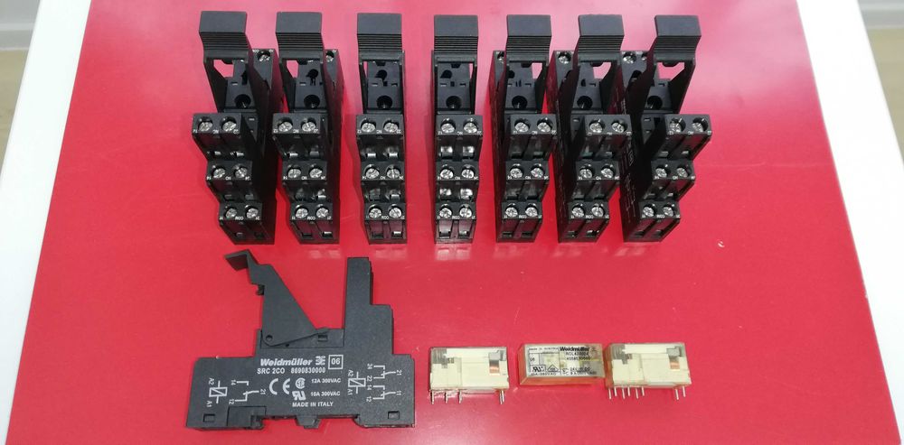 Реле Weidmϋller 8А катушка 24V контактная колодка Weidmϋller на DIN-р