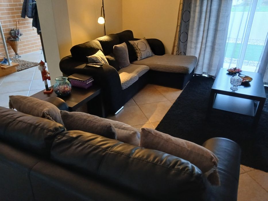 Conj. Sofas com chaise longue