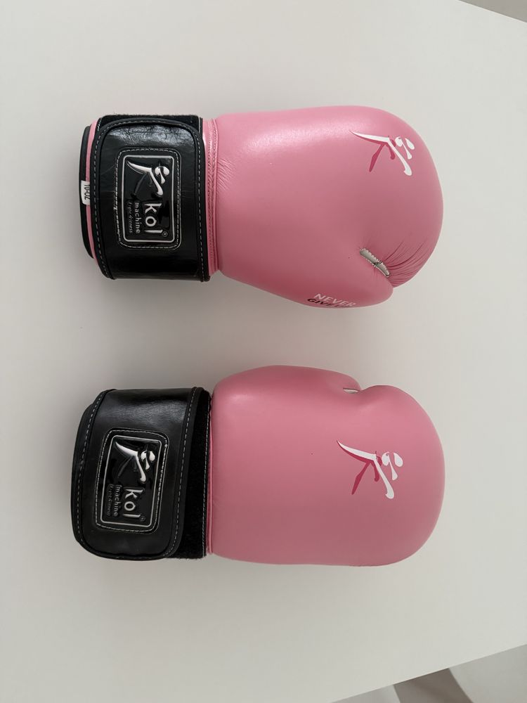 Luvas Boxe cor de rosa