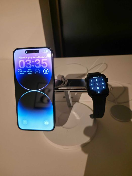 iPhone 14 PRO MAX 256GB + Apple Watch SE2 44mm + belkin 3in1 Magsafe