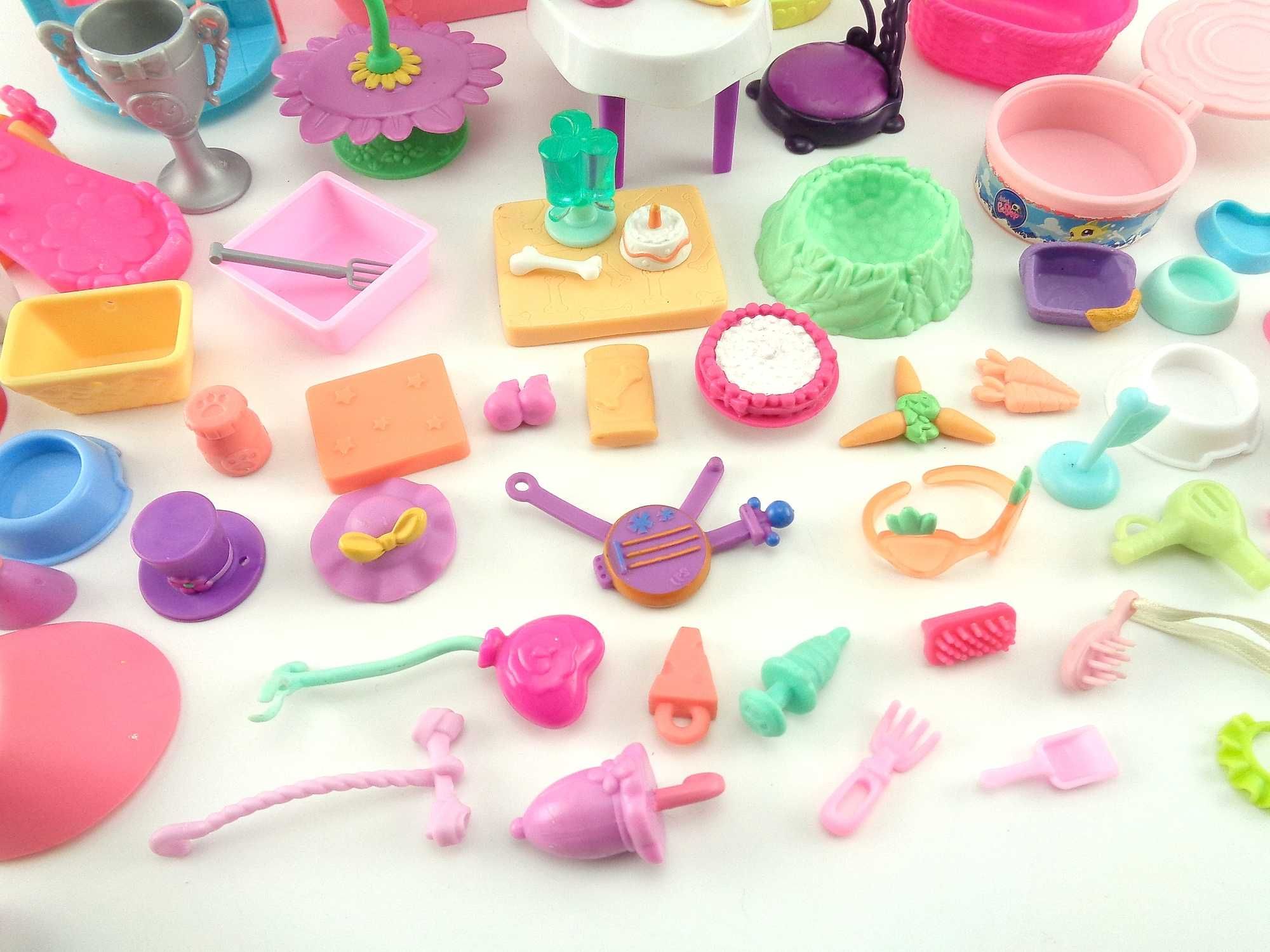 LITTLEST PET SHOP LPS - Zestaw Akcesoriów Zabawek (66 sztuk) [e4]