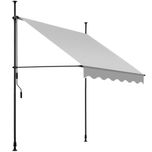 Markiza zaciskowa jasnoszary, beżowy, czarny/szary 150 x 180 cm OUTLET