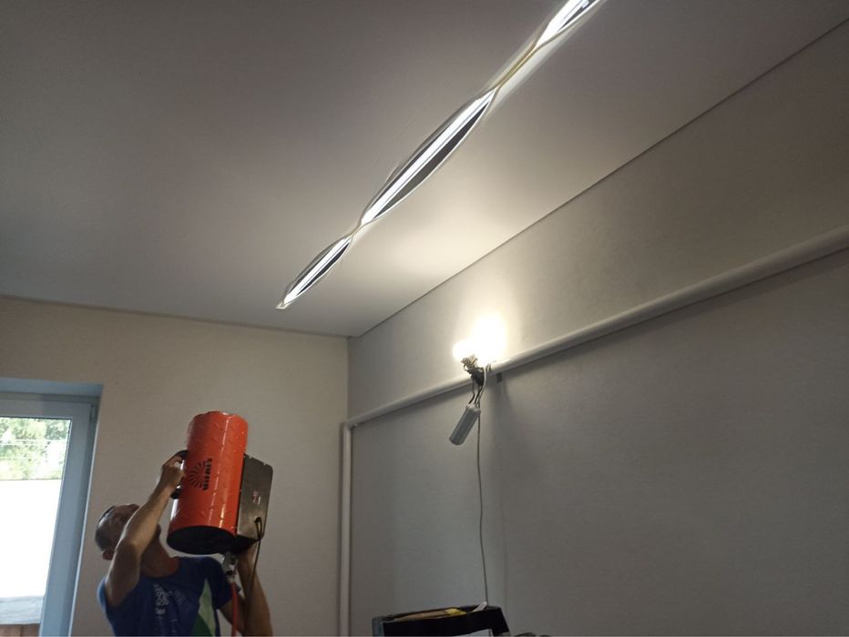 ОСВІТЛЕННЯ БОНУСОМ! Натяжні стелі, стеля, потолки, матові стелі Дубно