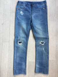 HM denim jeans jegginsy legginsy r. 116 z przetarciami s. idealny ZARA
