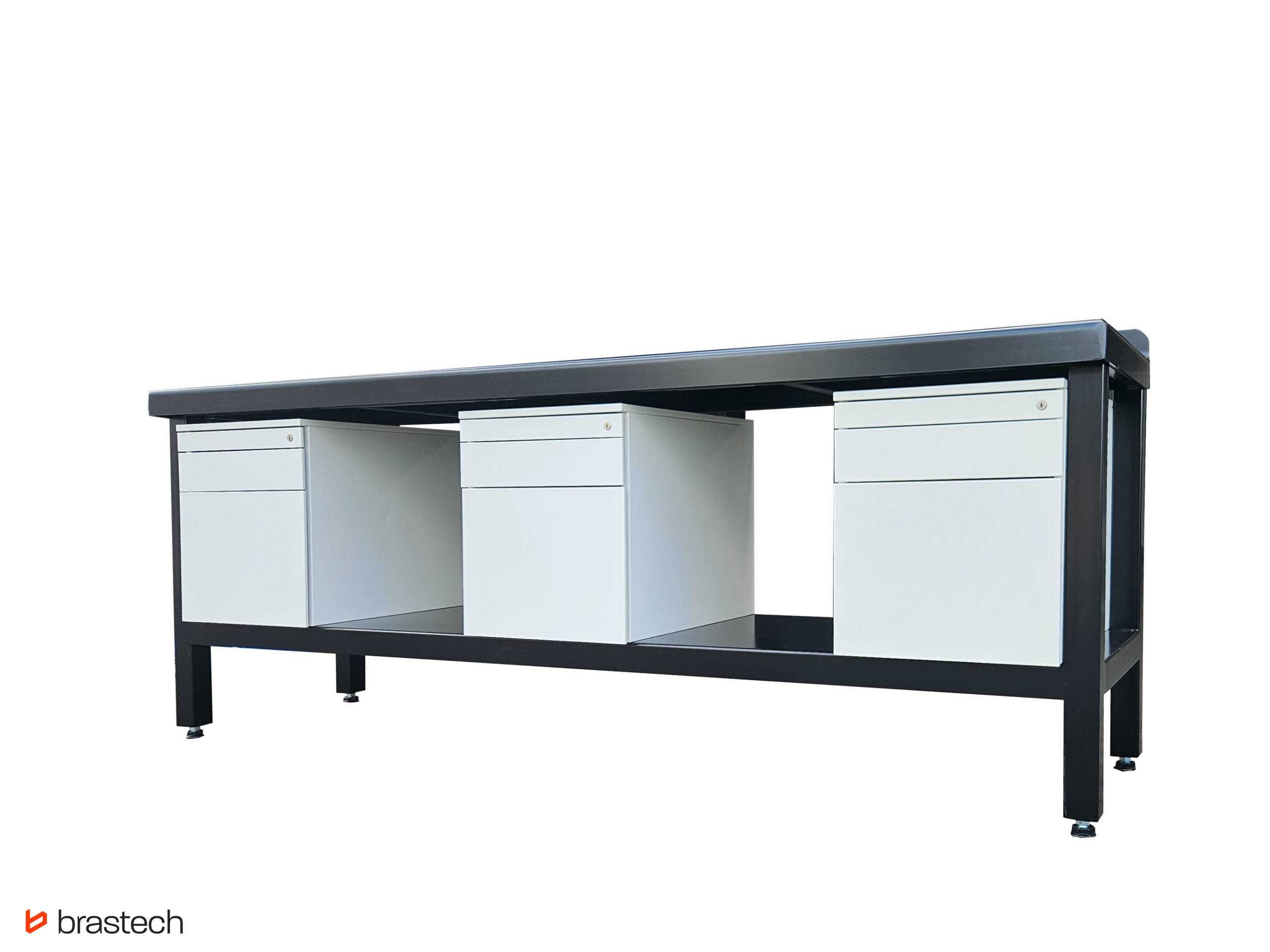 Stół warsztatowy 90 x 232 x 61,5 cm Blat stalowy 5 mm, waga 220 kg