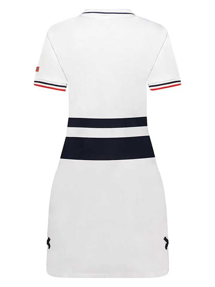 Sukienka polo w kolorze białym Geographical Norway