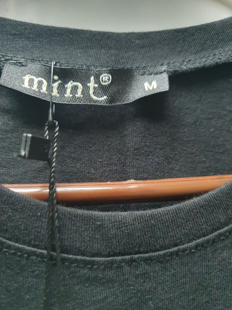 Mint Koszulka t-shirt krótki rękaw cyrkonie królik M L