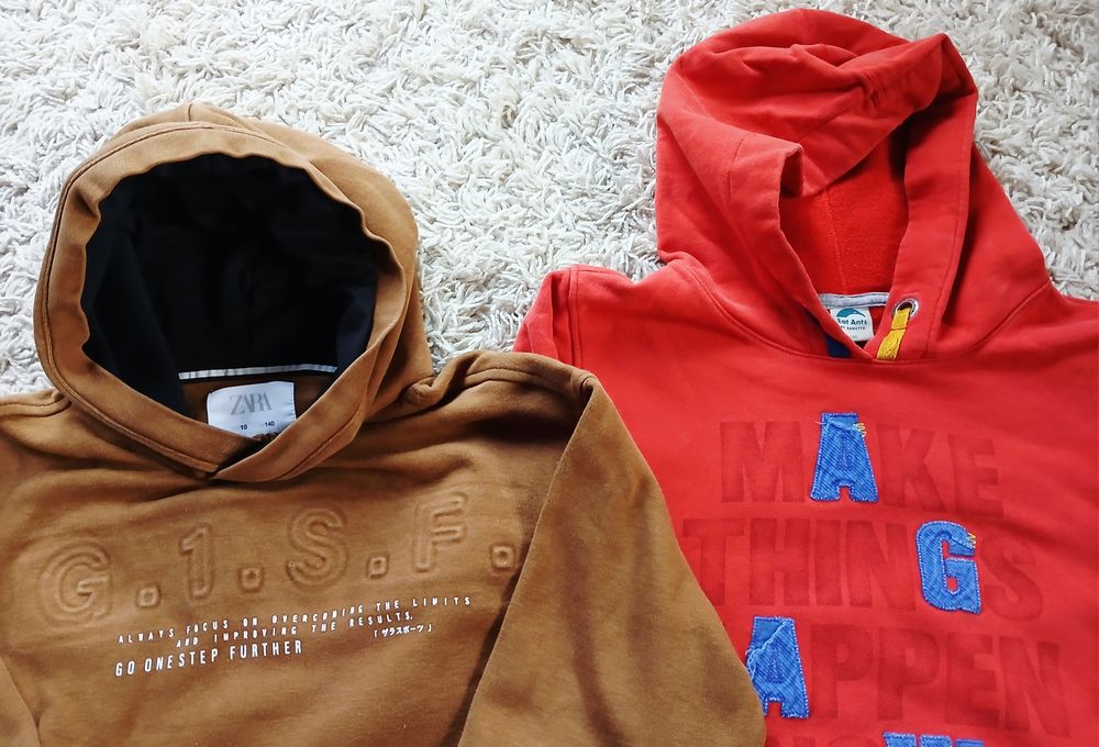 Bluza Zara 140 + bluza Eat Ants 140 fajne wzory kolory miękka bawełna