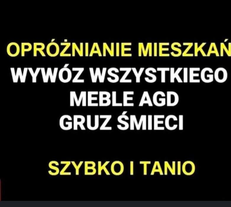 Wywóz mebli śmieci gruzu odpadów Opróżnianie Sprzątanie