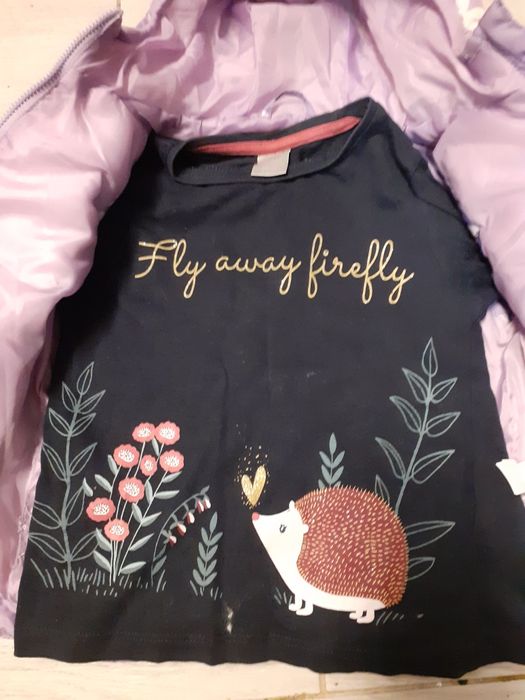 Sprzedam kamizelkę i bluzkę dla dziewczynki na wzrost 92 cm/104