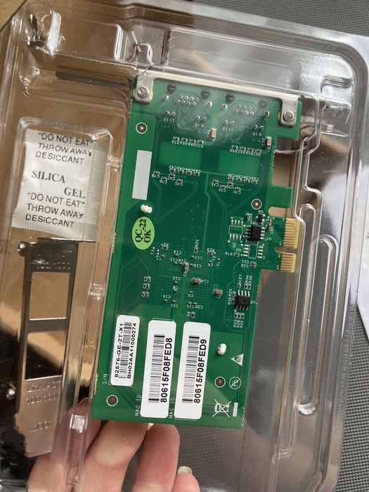 Ethernet Converged Network Adapter CNA/NIC 82576-GE-2T-X1 1.25G NIC