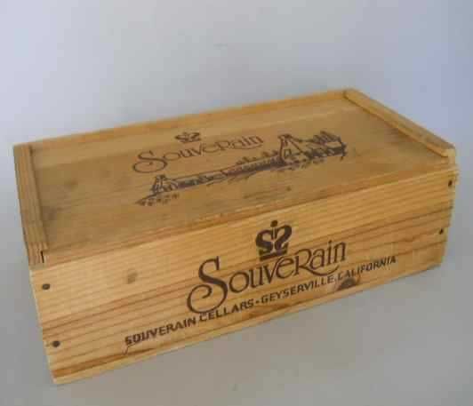 Деревянный ящик-коробка под бутылки Souverain