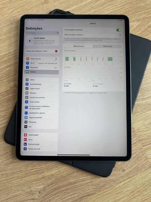 Ipad 4 Geração Pro de 128gb 12,9” com Teclado da Apple