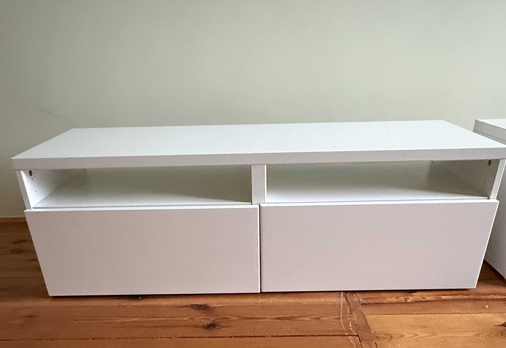 IKEA BESTA Kombinacja szafek  biały/ fronty biały lakier