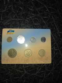 zestaw monet obiegowych Ukrainy.