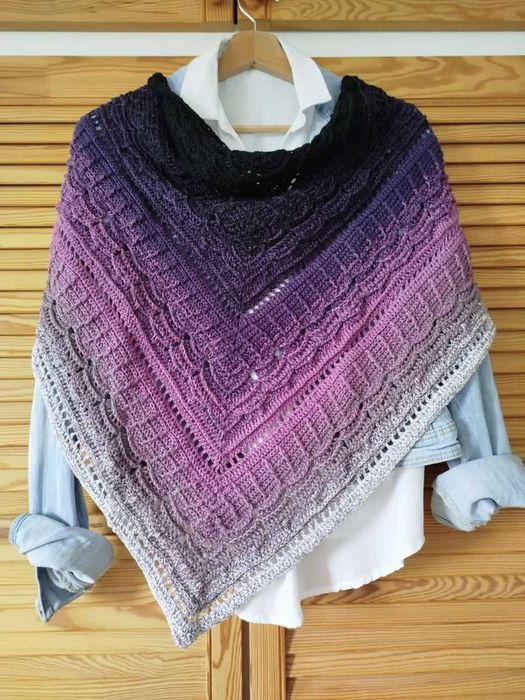 Damska chusta ręcznie robiona bawełniana SUPER PREZENT NA KAŻDĄ OKAZJĘ