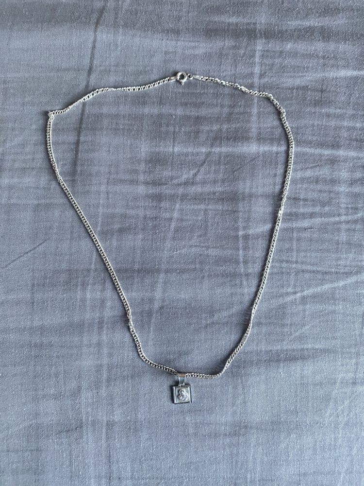 srebrny łańcuszek komunijny 925