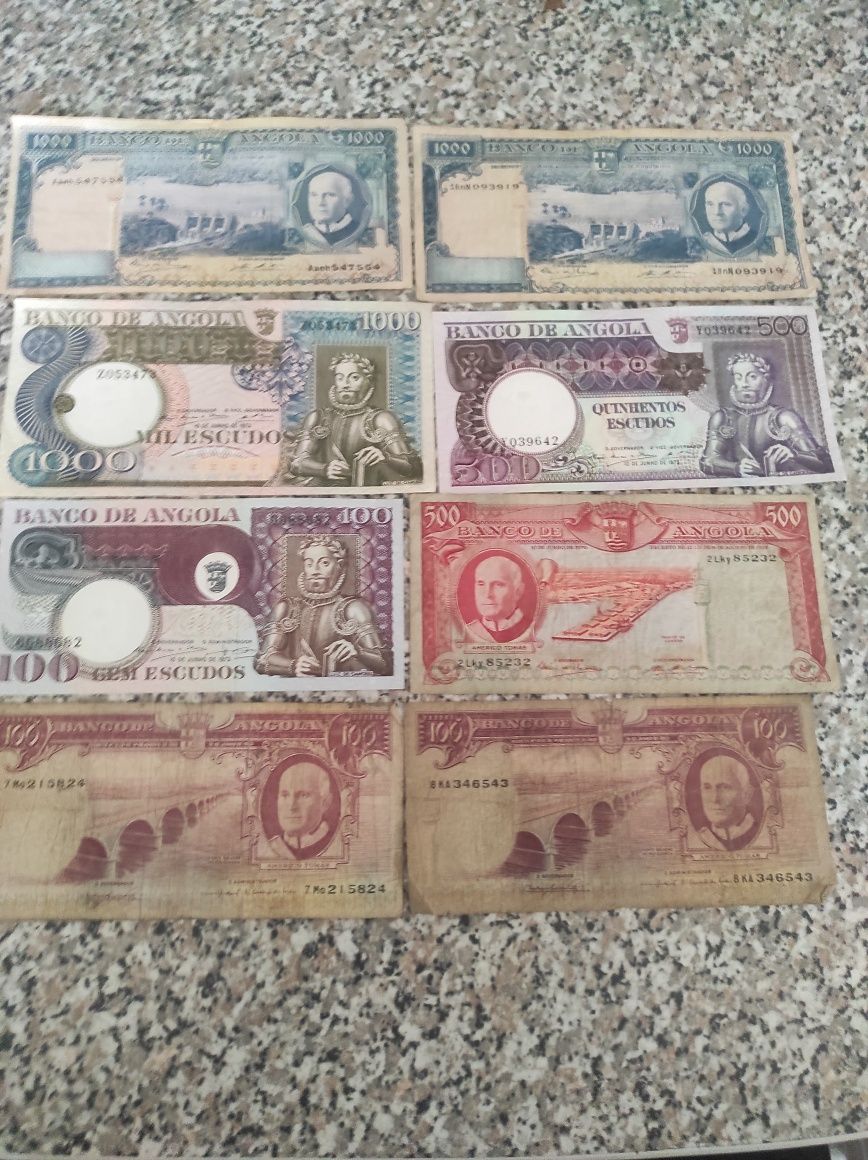 Vendo notas de África