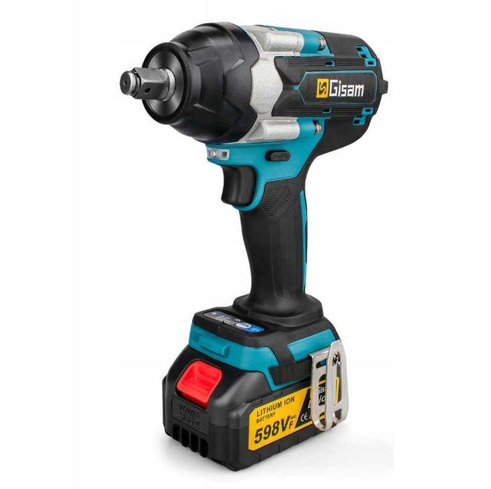 Nowy Bezszczotkowy KLUCZ UDAROWY 1800Nm 1/2" Klucz Wiertarka + Baterie