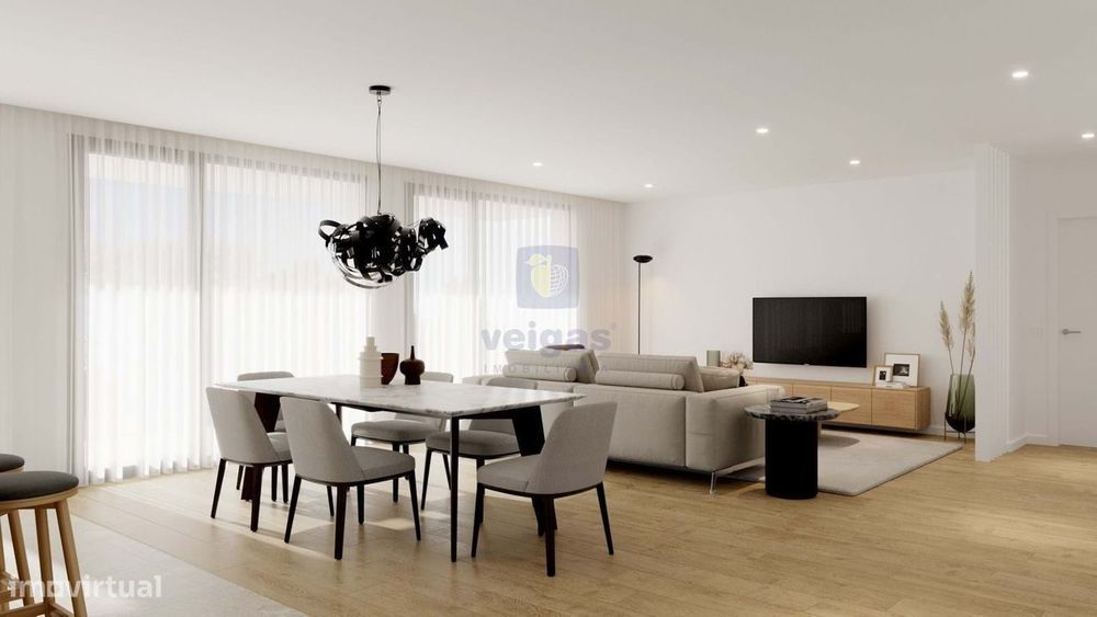 Apartamento T3 Novo em Leiria, Parceiros, com garagem dupla box fechad