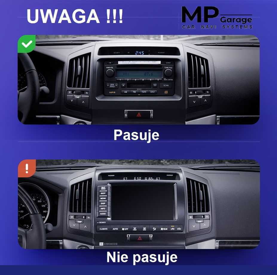 Nawigacja TOYOTA LAND CRUISER 11 200 CarPlay AndroidAuto Qled