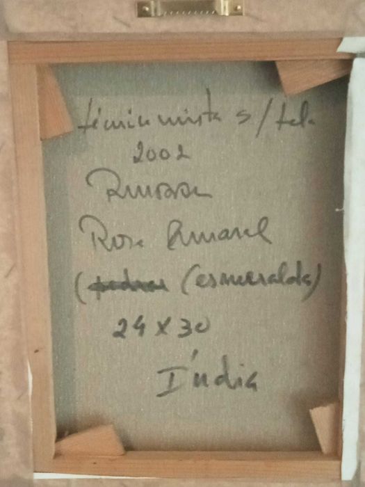 Quadro em Tela - Técnica Mista - Original - Rosa Amaral