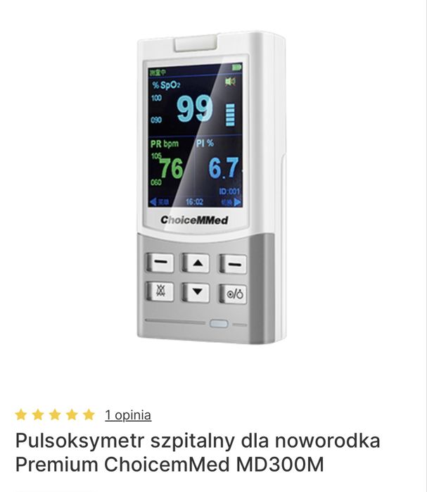 Urzadzenie do pomiaru funkcjo zyciowych dla dziecka
