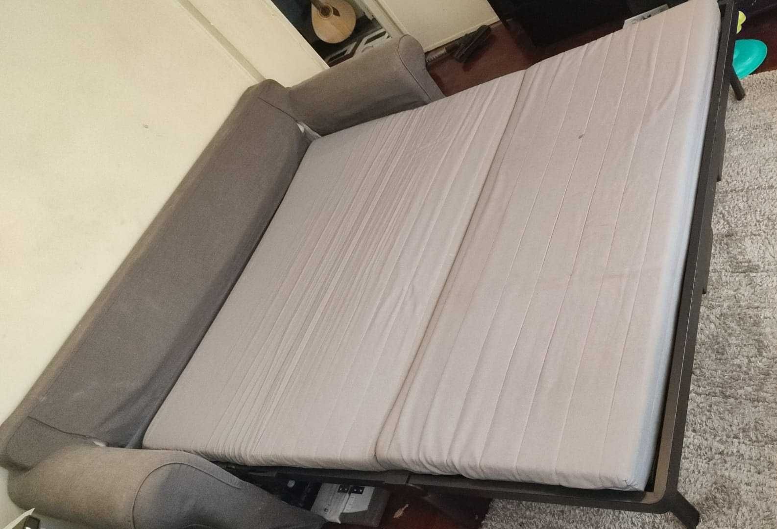Sofá-cama IKEA EKTORP PIXBO 3 lugares – cinzento – ótimo estado