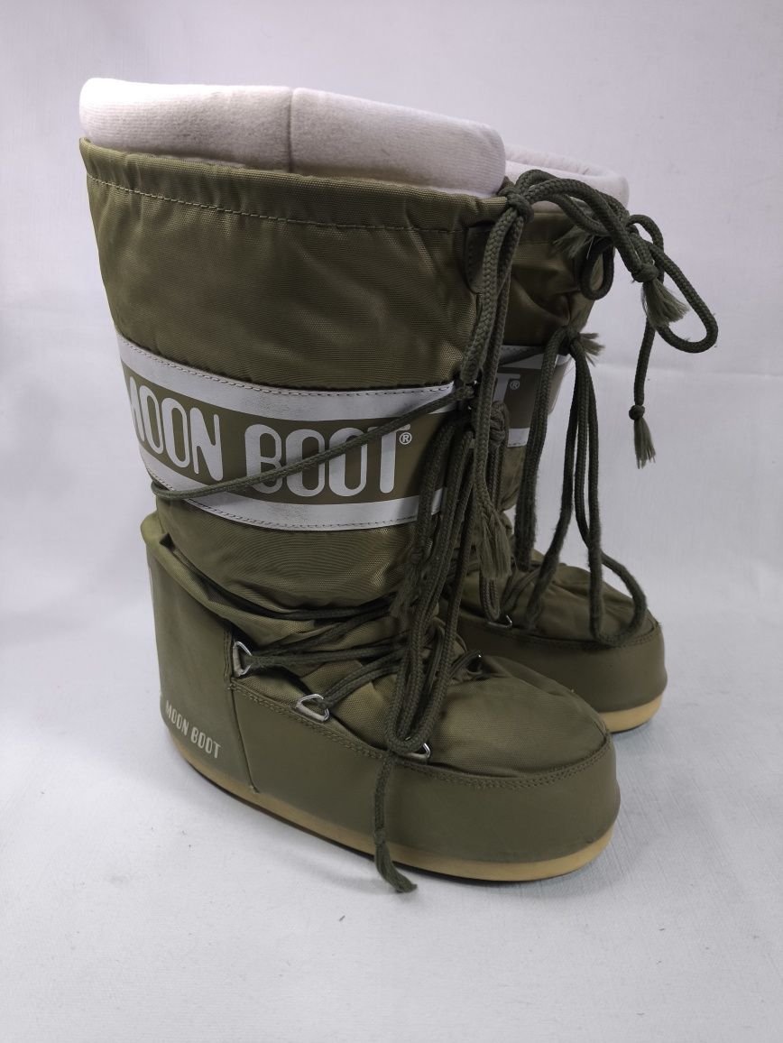 Moon Boot Wysokie Orginalne Buty Śniegowce rozmiar  39-41 kaki