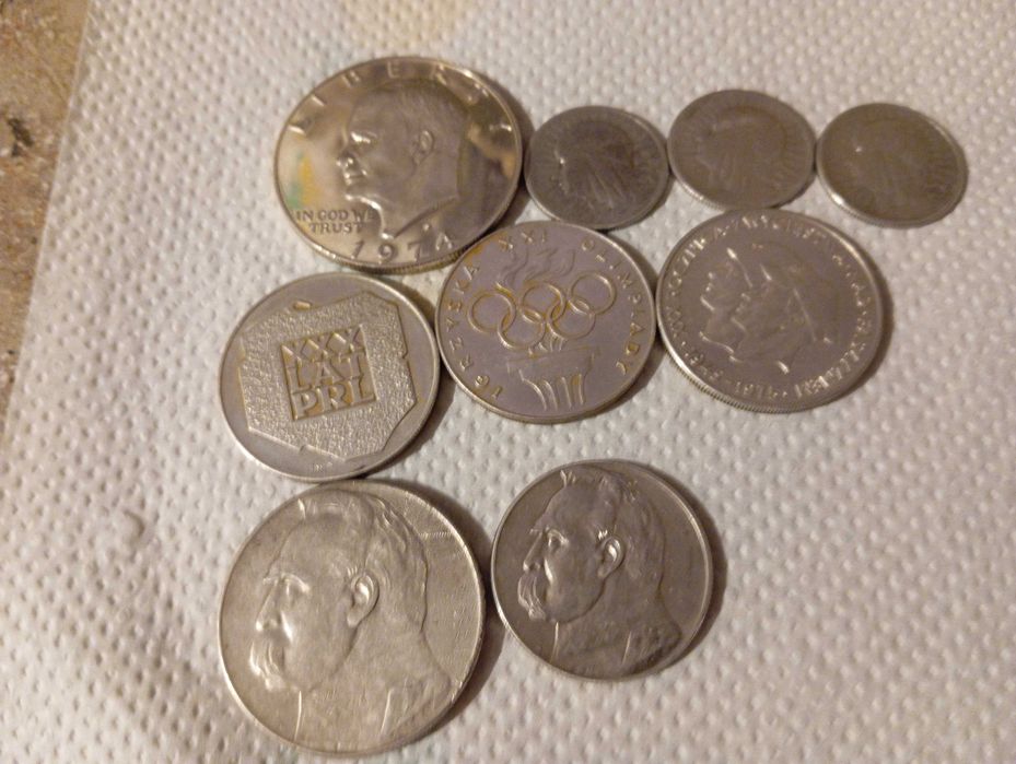 porządki domowe monety srebrne