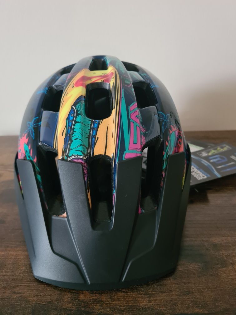 Kask dziecięcy MTB Oneal Flare Youth wzór dino rozm. 51-55 cm XXS/XS/S