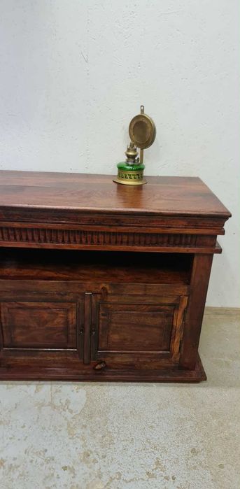 Komoda kolonialna z akacji indyjskiej, rustykalna -antyk -po renowacji