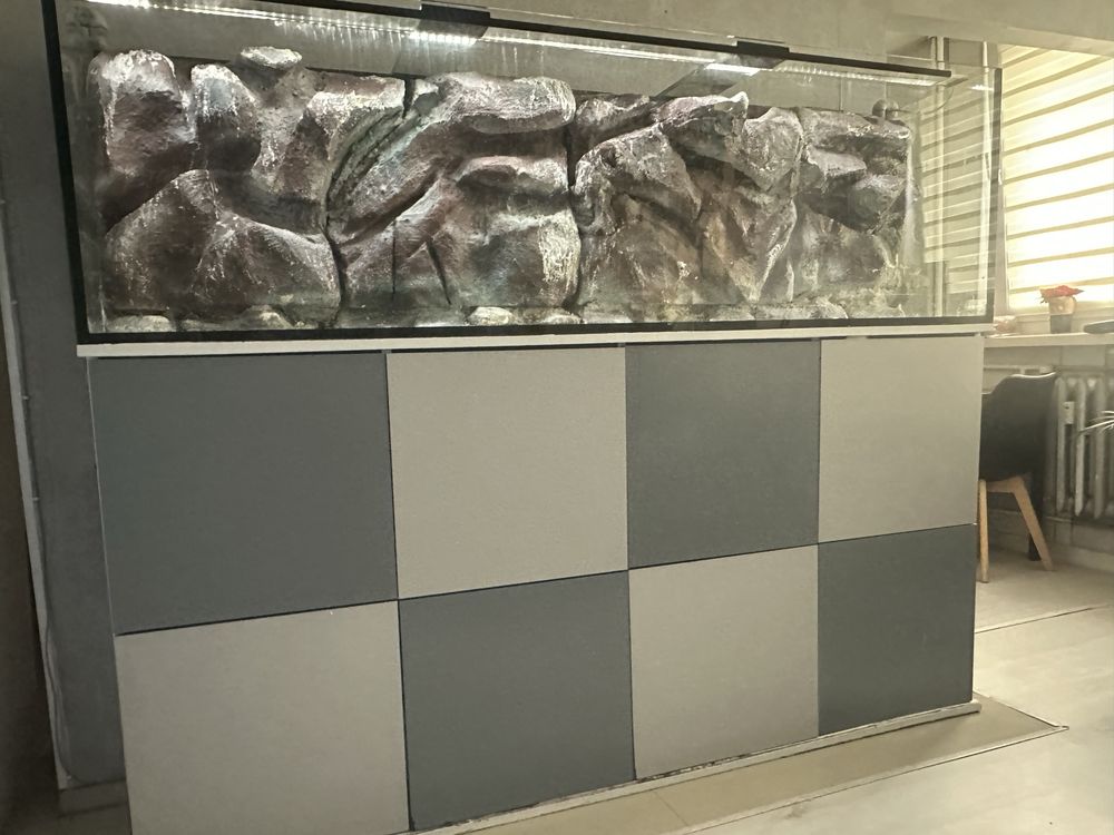 Akwarium 200x40x60 tlo 3d 480litrów pyszczaki malawi